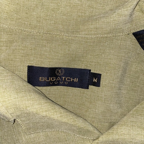 Bugatchi UOMO Men's Short Sleeve Shirt Size M - Picture 3 of 4